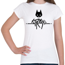 PRINTFASHION Stray black - Női póló - Fehér