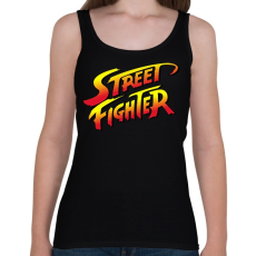 PRINTFASHION Street Fighter - Női atléta - Fekete
