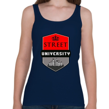 PRINTFASHION street university - Női atléta - Sötétkék női trikó