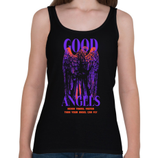 PRINTFASHION Streetwear angels - Női atléta - Fekete