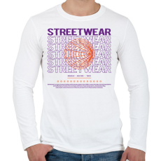 PRINTFASHION Streetwear - Férfi hosszú ujjú póló - Fehér