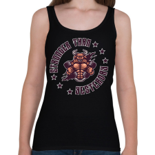 PRINTFASHION Stronger - Női atléta - Fekete női trikó