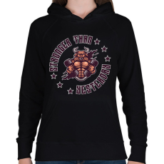 PRINTFASHION Stronger - Női kapucnis pulóver - Fekete