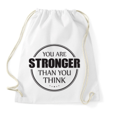 PRINTFASHION Stronger - Sportzsák, Tornazsák - Fehér tornazsák