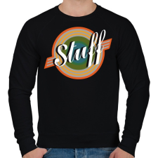 PRINTFASHION Stuff - Férfi pulóver - Fekete férfi pulóver, kardigán