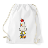 PRINTFASHION Stumble Guys - Chicken - Sportzsák, Tornazsák - Fehér