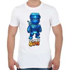 PRINTFASHION Stumble guys - Dynamitron - Férfi póló - Fehér férfi póló