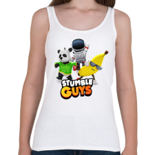 PRINTFASHION Stumble Guys  - Női atléta - Fehér női trikó