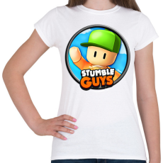 PRINTFASHION Stumble Guys - Női póló - Fehér