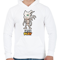 PRINTFASHION Stumble Guys - Undead Dragon - Férfi kapucnis pulóver - Fehér