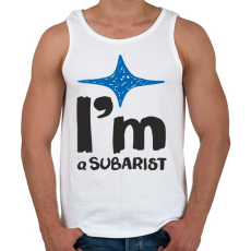 PRINTFASHION Subarist - Férfi atléta - Fehér