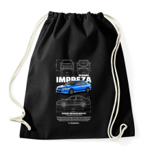 PRINTFASHION Subaru Imprezza  - Sportzsák, Tornazsák - Fekete tornazsák