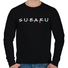 PRINTFASHION Subaru jóbarátok - Férfi pulóver - Fekete