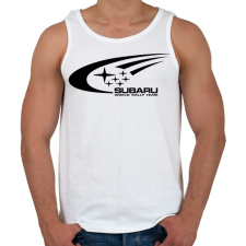 PRINTFASHION Subaru Rally Team - Férfi atléta - Fehér atléta, trikó