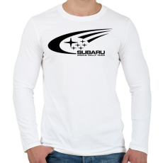 PRINTFASHION Subaru Rally Team - Férfi hosszú ujjú póló - Fehér