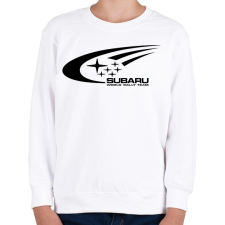 PRINTFASHION Subaru Rally Team - Gyerek pulóver - Fehér gyerek póló