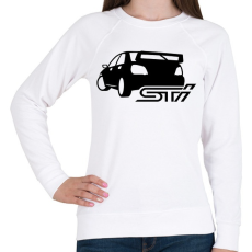 PRINTFASHION Subaru STi - Női pulóver - Fehér