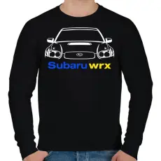 PRINTFASHION Subaru wrx - Férfi pulóver - Fekete