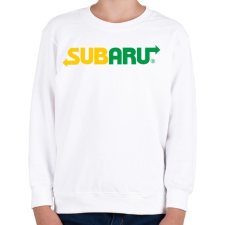 PRINTFASHION Subway Subaru - Gyerek pulóver - Fehér gyerek póló