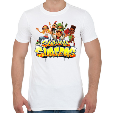 PRINTFASHION Subway surfers - Férfi póló - Fehér