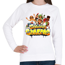 PRINTFASHION Subway surfers - Női pulóver - Fehér