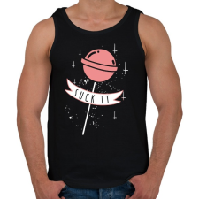 PRINTFASHION Suck It - Férfi atléta - Fekete atléta, trikó