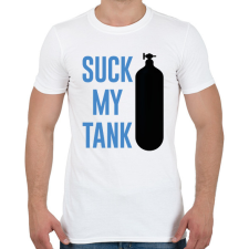 PRINTFASHION Suck my tank - Búvárkodás - Férfi póló - Fehér férfi póló