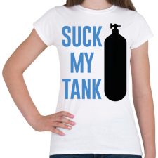 PRINTFASHION Suck my tank - Búvárkodás - Női póló - Fehér női póló