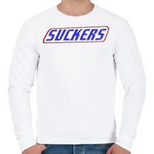 PRINTFASHION Suckers - Férfi pulóver - Fehér férfi pulóver, kardigán