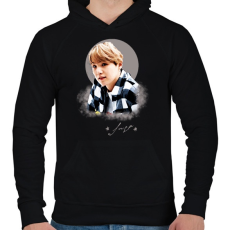 PRINTFASHION suga - Férfi kapucnis pulóver - Fekete