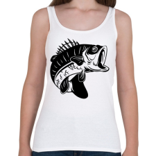 PRINTFASHION sügér - Női atléta - Fehér női trikó