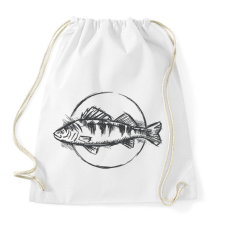 PRINTFASHION Sügér - Sportzsák, Tornazsák - Fehér tornazsák