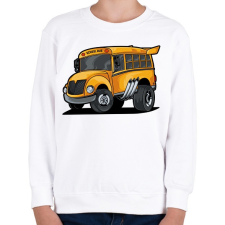 PRINTFASHION Sulibusz - Gyerek pulóver - Fehér gyerek pulóver, kardigán