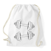 PRINTFASHION Súlyzó  - Sportzsák, Tornazsák - Fehér