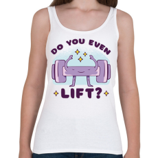 PRINTFASHION Súlyzózás - Női atléta - Fehér