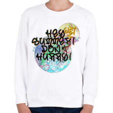 PRINTFASHION Summer feeling - Gyerek pulóver - Fehér gyerek pulóver, kardigán