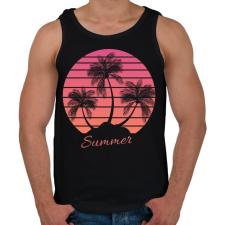 PRINTFASHION summer - Férfi atléta - Fekete atléta, trikó