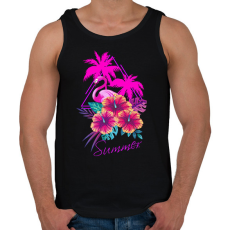 PRINTFASHION summer - Férfi atléta - Fekete