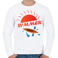 PRINTFASHION Summer - Nyár - kajak-kenu - Férfi pulóver - Fehér