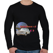 PRINTFASHION Summer of 69 - Férfi hosszú ujjú póló - Fekete férfi póló