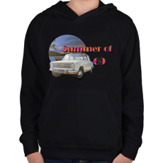 PRINTFASHION Summer of 69 - Gyerek kapucnis pulóver - Fekete