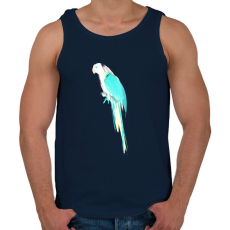 PRINTFASHION Summer parrot - Férfi atléta - Sötétkék