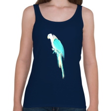 PRINTFASHION Summer parrot - Női atléta - Sötétkék női trikó