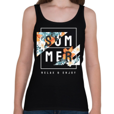 PRINTFASHION Summer relax - Női atléta - Fekete