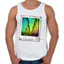 PRINTFASHION Summer Time - Férfi atléta - Fehér atléta, trikó