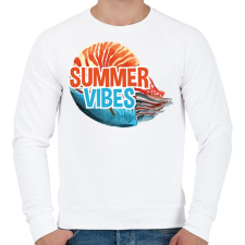 PRINTFASHION Summer Vibes - Férfi pulóver - Fehér férfi pulóver, kardigán