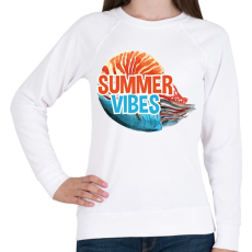 PRINTFASHION Summer Vibes - Női pulóver - Fehér