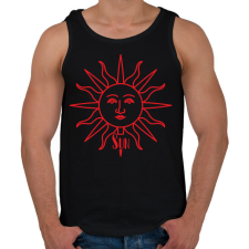 PRINTFASHION Sun-Moon - Női - Férfi atléta - Fekete atléta, trikó