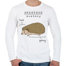 PRINTFASHION Süni anatómia - Férfi hosszú ujjú póló - Fehér férfi póló
