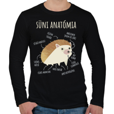 PRINTFASHION Süni anatómia - Férfi hosszú ujjú póló - Fekete férfi póló